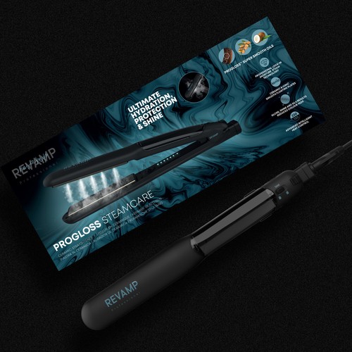 Plancha de pelo de cerámica REVAMP Progloss Steam Care - Plancha de salón - Imagen 5 de 7
