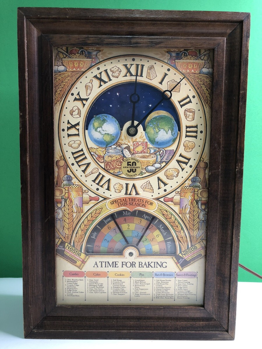Nestlé 時計 1979 Nestle 50th Anniversary A Time for Baking Clock Toll House