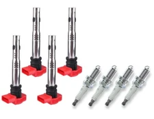 Ignition Coil & NGK Spark Plug For 2007-17 Audi A5 Q5 VW Golf Jetta Beetle UF529