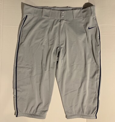 Nike Mens BSBL 3XL Knicker Baseball Pants US Grey navy New Pants $25