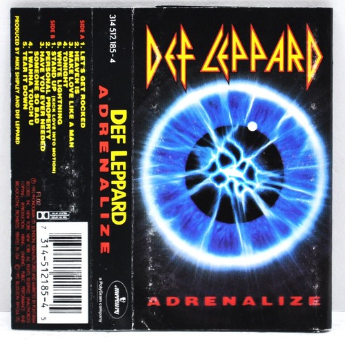 DEF LEPPARD "Adrenalize" 1992 Cassette Mercury 314 512 185-4 - Picture 2 of 4