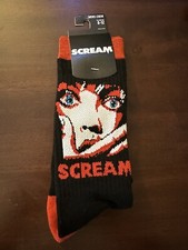 Scream Movie Poster Socks NEW /w Tags Bioworld 8-12