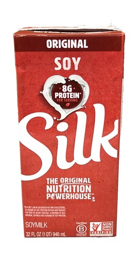 Silk Shelf-Stable Organic Soy Milk, Unsweetened, Dairy-Free, Vegan