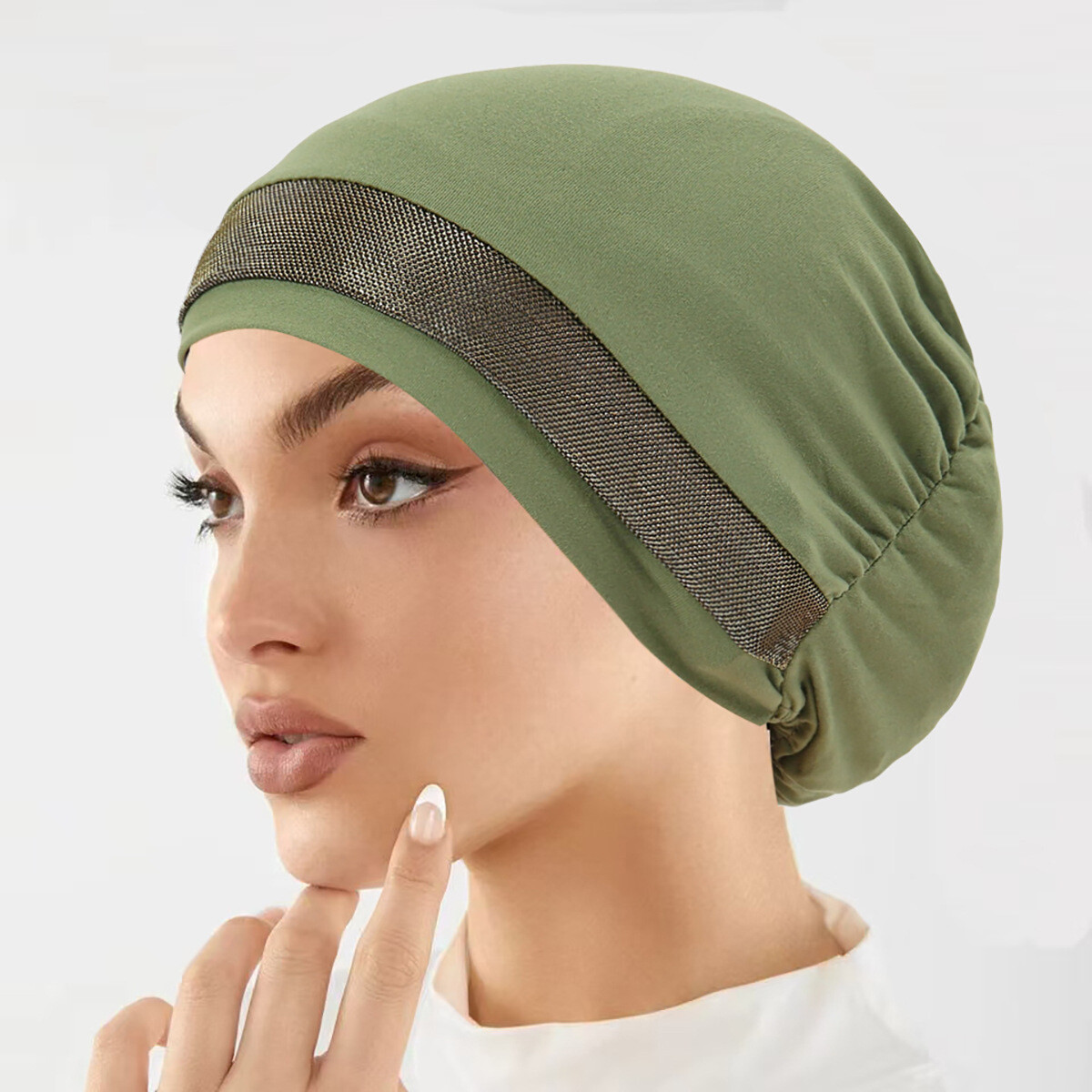 Muslim Women Beanies Inner Turban Cap Bonnet Underscarf Hijab Wrap Hat  Headwear
