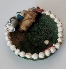 VINTAGE GOLF ASHTRAY Ceramic GOLF Trinket Dish