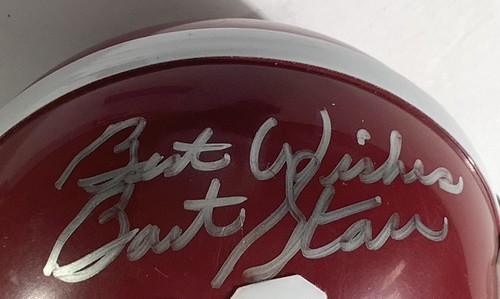 Bart Starr signed Alabama Mini Helmet riddell bama crimson tide psa dna coa - Picture 12 of 12