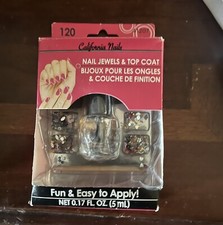 Joyas para uñas y abrigo superior California conjunto de joyas para uñas 4 joyas de estilo fáciles de aplicar-