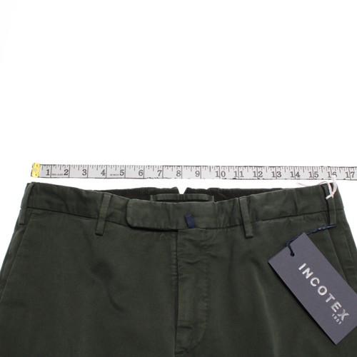 Incotex NWT Chinos / Casual Pants Size 48 (US 32) Slim Fit ComfortChino in Green - Picture 4 of 16