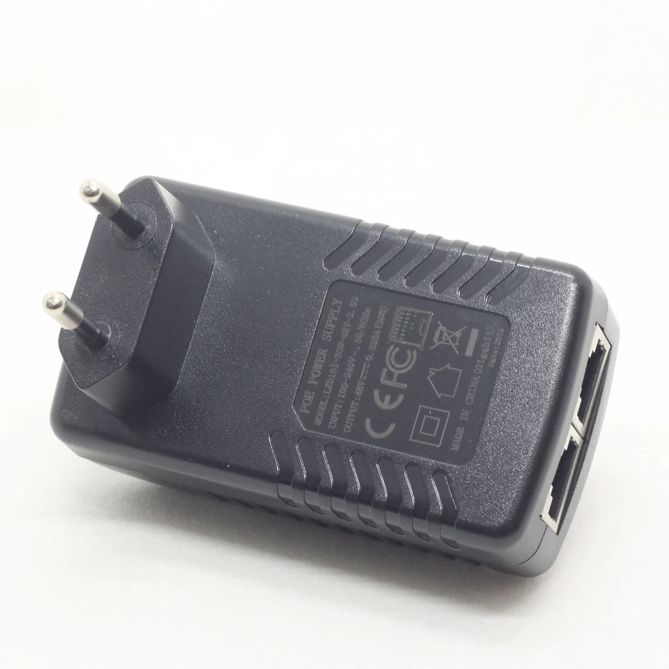 2.5G Gigabit 48V PoE Injector Adapter 802.3at U6 Enterprise (EU AC plug type) - Image 4 of 4