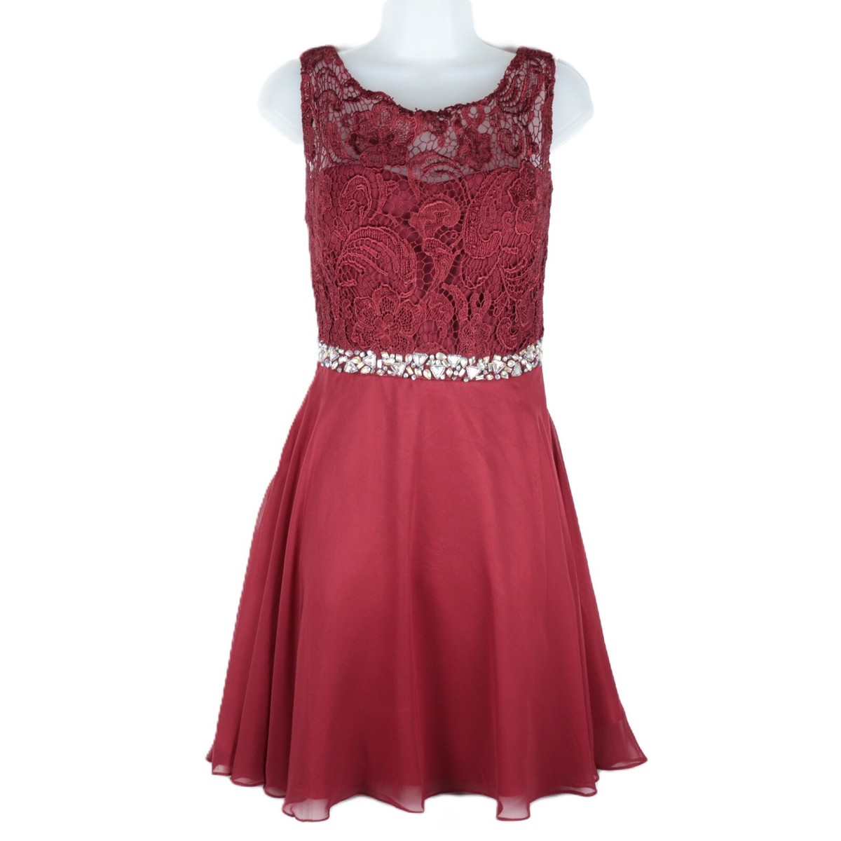 fitted lace wedding dress Quinceanera Dress 1985 By Dancing Queen Red / XSmall main image 0