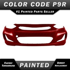 New Painted P9r Red Front Bumper Cover For 2012 2013 Hyundai Accent 12 13