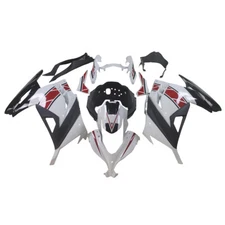White Red ABS Fairing Kit for Kawasaki Ninja 300 EX300R 2013-2017 15 16 Bodywork
