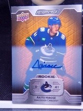 2023-24 UD ENGRAINED OAK Autograph ROOKIE AKITO HIROSE RC, AUTO