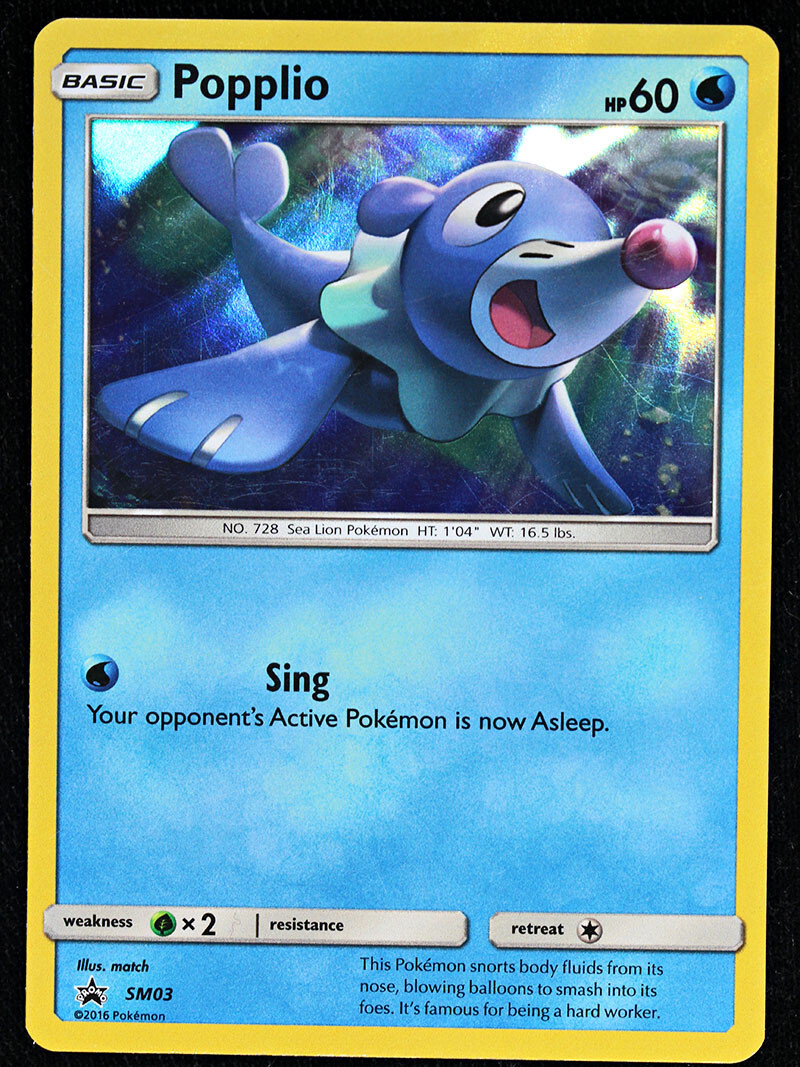 Pokemon TCG - Sun & Moon - Popplio - SM03 - Promo - Holo LP/NM