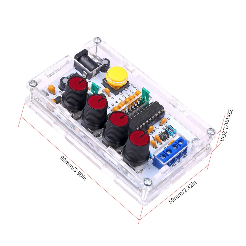MAX038 Signalgenerator DIY Kit 1Hz~20MHz Funktionsgenerator Opamp Generator S7L9 - Bild 4 von 4