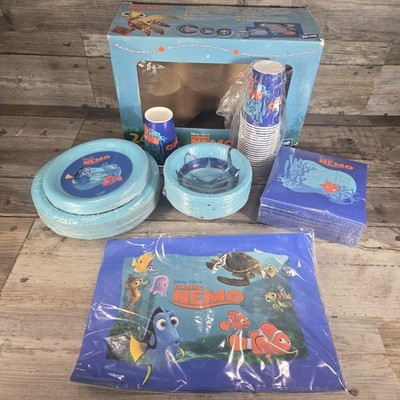 Vintage Disney Pixar Finding Nemo Dixie Party Supplies Plates Cups Napkins