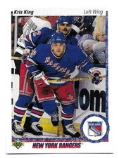 KRIS KING 1990-91 UPPER DECK ROOKIE CARD NEAR MINT+ CONDITION
