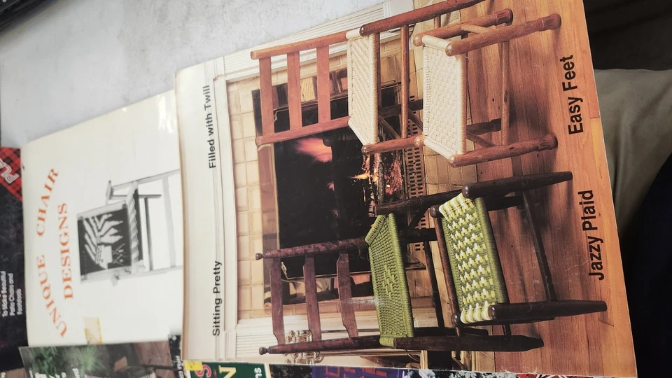 Modelli di sedie per prato e patio in macramè lotto di 9 libri  - Immagine 2 di 4