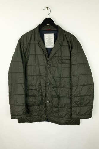 BRUNELLO CUCINELLI Men's Sz XL Green Quilted Thermore Field Puffer Jacket