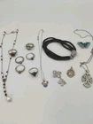 Lot Of Vintage Mixed Jewelry W Stones Sterling Silver