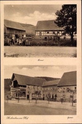 Ak Herold Thum im Erzgebirge Sachsen, Huberbauer Hof, Fremdenheim... - 5051697