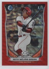 2014 Bowman Prospects Chrome Red Wave Refractor 14/25 Seth Mejias-Brean 3q5