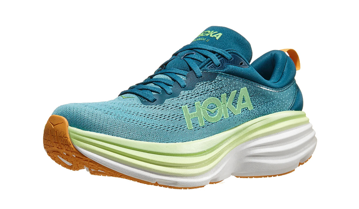 МУЖСКАЯ ОБУВЬ HOKA BONDI 8 - DEEP LAGOONOCEAN MIST ОКЕАНСКИЙ СИНИЙЗЕЛЕНЫЙ ЛАЙМ - 9 24690₽