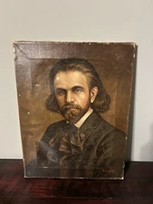 BJ Palmer Chiropractic Oil Painting Canvas 1920 Signed AJ Day History Green Book