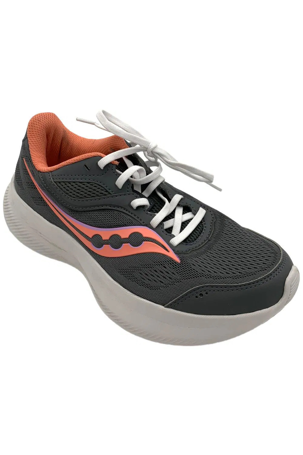Saucony Women's Cohesion 18 Sneakers Carbon/Salmon