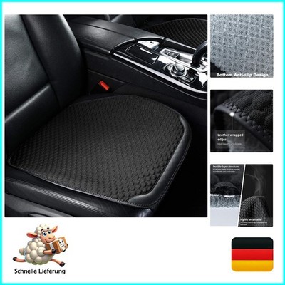 Zatooto 2er Sitzkissen Auto Vordersitze Schwarz atmungsaktiv Anti-Rutsch Univ...