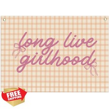 Boho Banner Flag Wall Decor Baby Girl Nursery Reading Room Gift