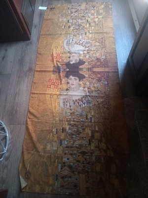 Gustav Klimt 1907 Adele Bloch-Bauer Printed Art Print Scarf 29'' Wide X 72'' Long