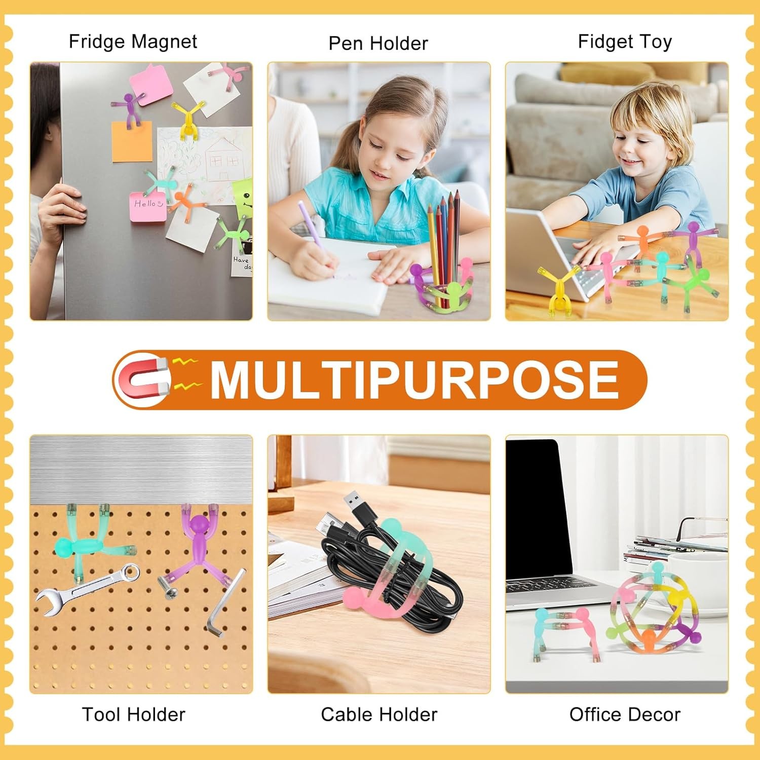 6pcs Magnetic Toys,People Figures for Kids, Adults Kids Gifts, Magnetic Men for 