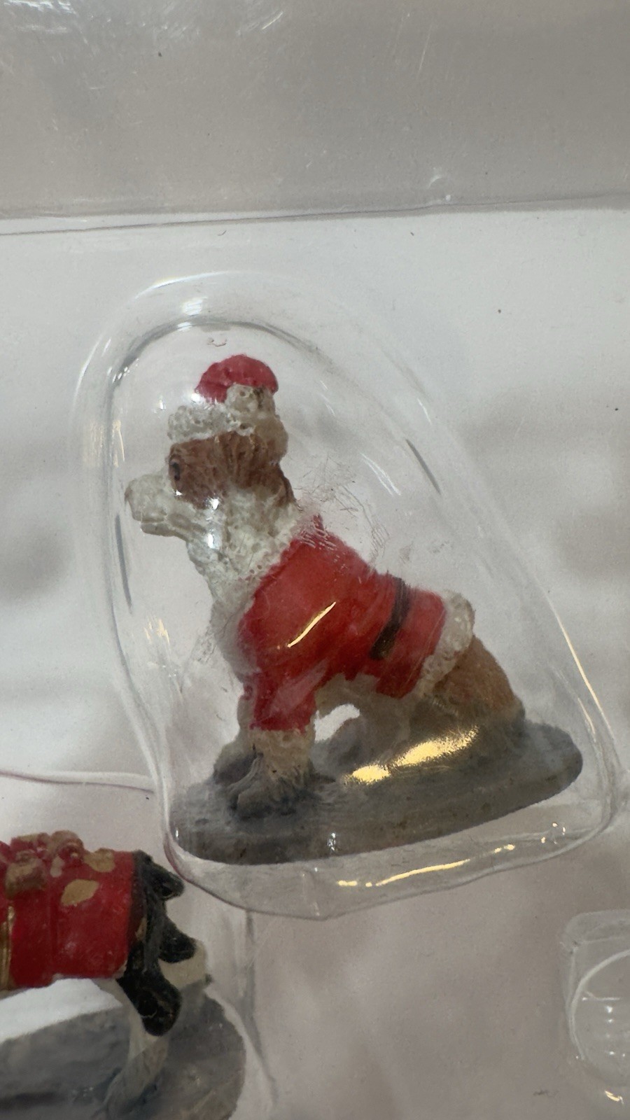 5 FIGURINE CANE Lemax Natale Canini Villaggio Case Accessori Cuccioli Vacanze foto 3