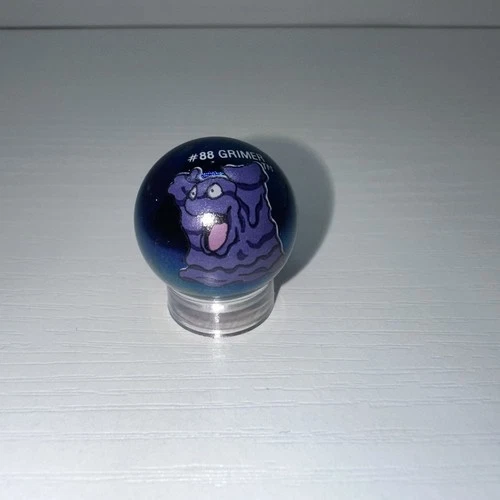 Pokemon #88 Grimer Holo Collector Marble Toy Biz Vintage Glass