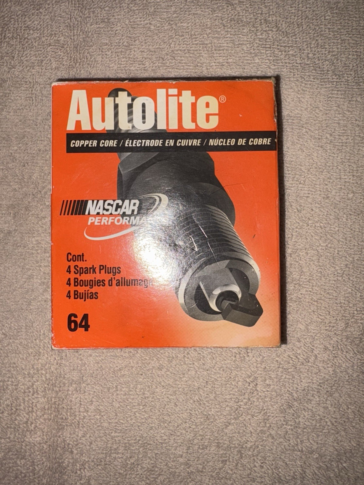 Autolite Spark Plugs #64 NEW Old Stock 4 plugs