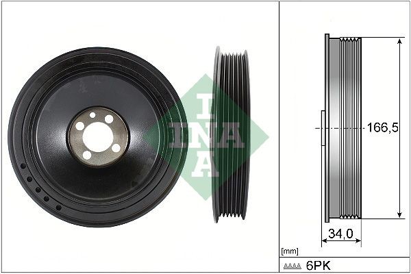 NEU - Schaeffler INA 544015710 Riemenscheibe, Kurbelwelle FüR Chevrolet Opel-image