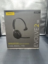 Jabra Evolve2 65 MS Wireless Headset with Link380c, Mono, Black, USB-A