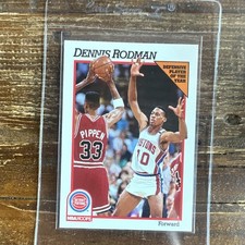 NBA Hoops 1991-92 Dennis Rodman Scottie Pippen #64 Base Detroit Pistons Bulls