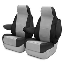 For Honda Crx 88-91 Seat Cover Premium Leatherette 1st Row Black Light Gray