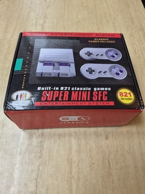 Super Mini SN-02 Retro Game Console 821 Built-in Games HD TV 2 Player Classic