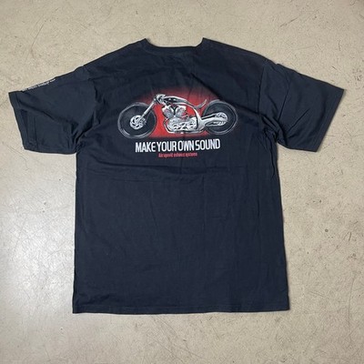 (L) Akrapovic Exhaust System Choppers Tshirt schwarz