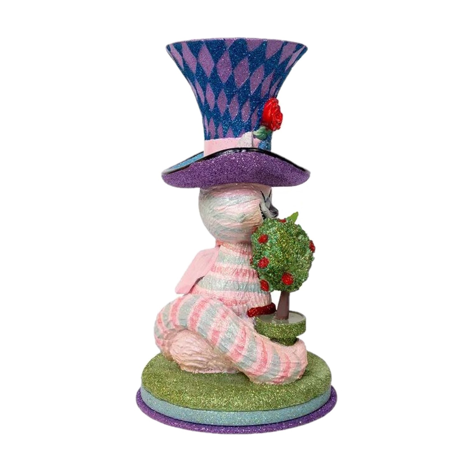 Kurt Adler Resin Hollywood Nutcracker, Cheshire Cat, 10in