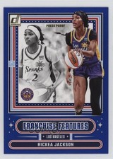 2025 Panini Donruss WNBA Franchise Features Press Proof Blue Rickea Jackson uk2