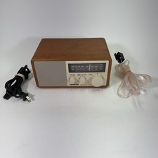 Sangean WR-11 AM/FM Table Top Radio 2 Band Receiver Red Wood + Fm Antenna