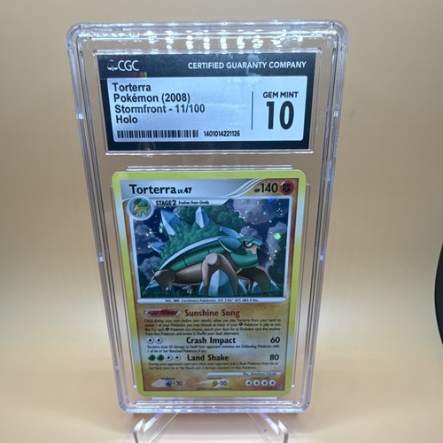 CGC Gem Mint 10 Torterra Holo Stormfront 11/100 2008 English Pokemon