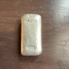 Silver Bullion Bar 50 Grams Precious Metal Content, Total 50 Grams Silver