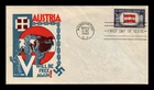 DR JIM STAMPS US COVER AUSTRIA OVERRUN COUNTRIES FDC CACHET CRAFT ADDRESSED