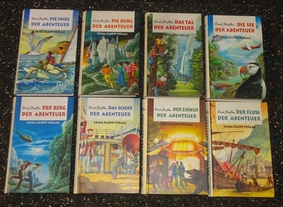 8x ABENTEUER-SERIE (komplett) E. Blyton *Klopp* GUTER ZUSTAND