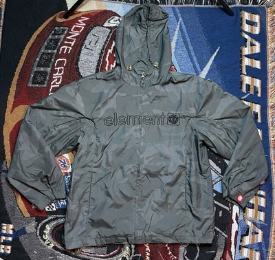 Vintage ELEMENT Skateboards Tech Jacket XL Windbreaker Skate Snowboard Ski